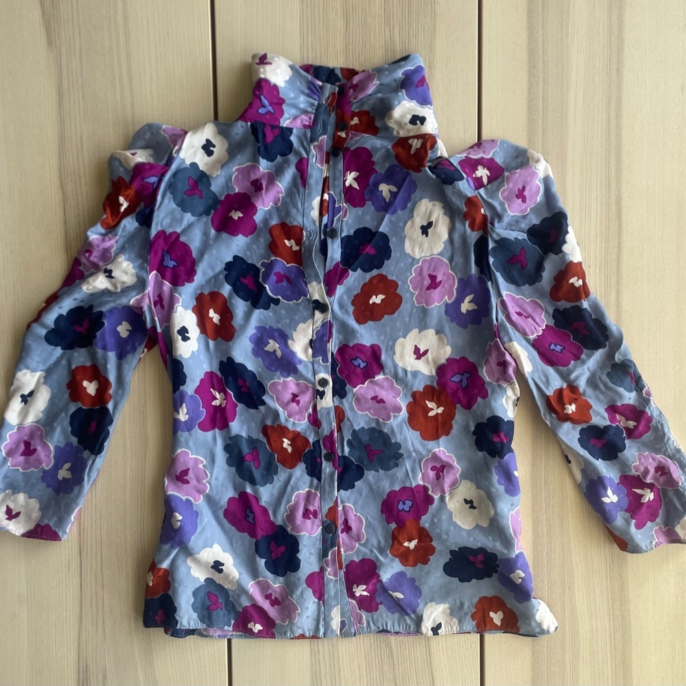 Kate Spade New York Winter Garden Floral Blouse